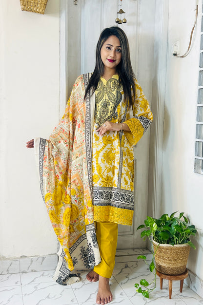🌸 স্টাইলিনা প্রিমিয়াম সফ্ট কটন ৩ পিস (Code: S72)