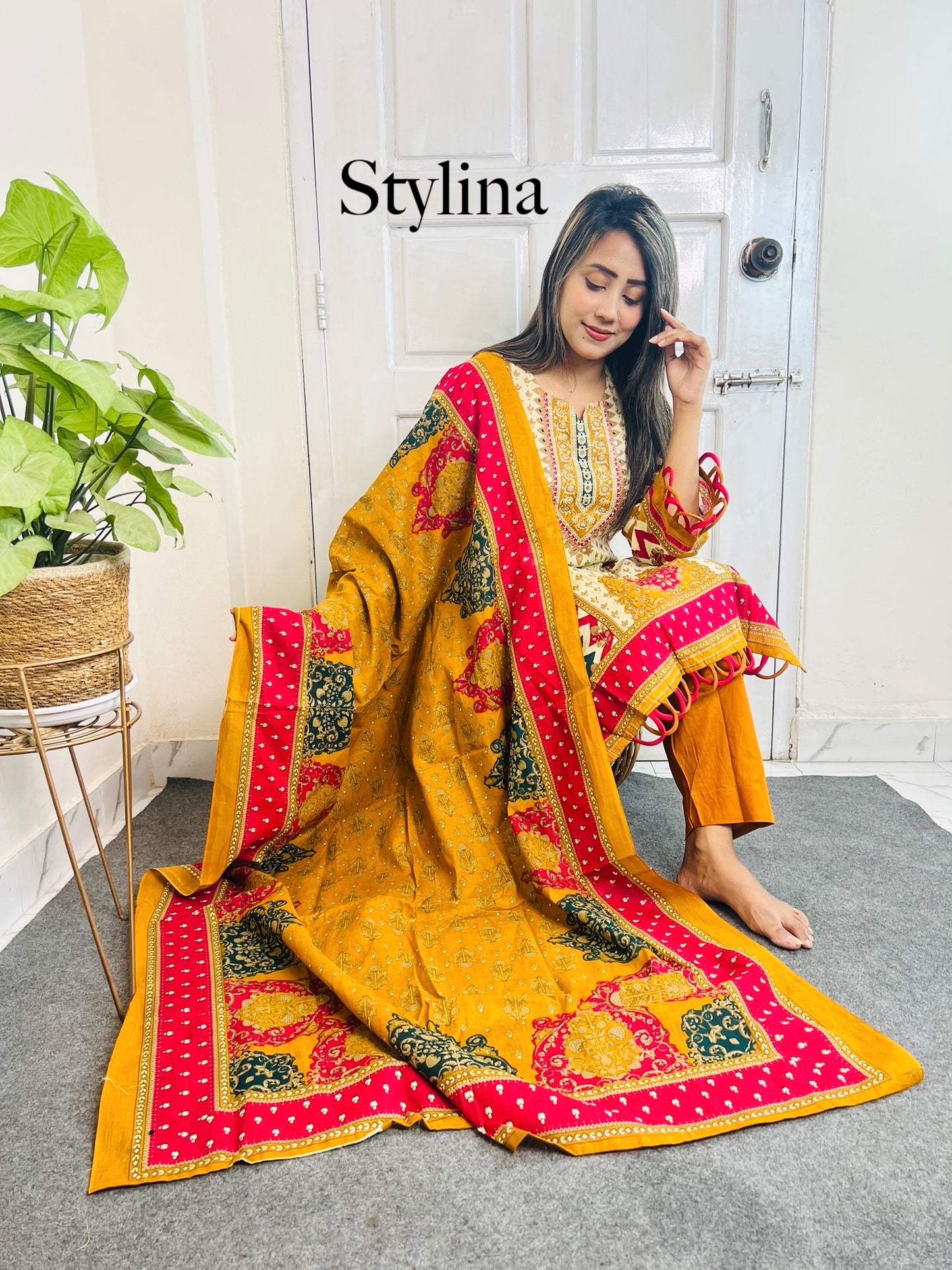 🌸 স্টাইলিনা প্রিমিয়াম সফ্ট কটন ৩ পিস (Code: S20)